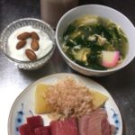 お正月用の残り物を朝ごはんにして-188日目ボディメイク報告です-
