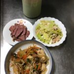 タンパク質と野菜を重視した夕ごはん-213日目ボディメイク報告です-
