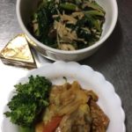 冷蔵庫のあまりものの小松菜としめじとえのき茸を使って夕ごはんにしてみた-284日目ボディメイク報告です-