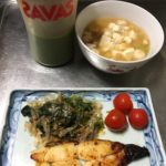和食中心・いつものグリーンスムージーはいつぶりか？水でといてみた夕ごはん-363日目ボディメイク報告です-