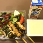 焼き鳥は冷凍していた残り物 プラスして美味しいランチ2018.9.17-443日目ボディメイク報告です-