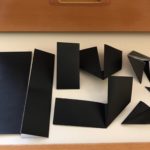 折り紙でカッパを作っている最中・これだとなんだかわからないね・リハビリしながら作ってるから楽しいよ2019.1.14