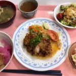 食堂ランチ好きな油淋鶏野菜の付け合せもあり満足だった2018.10.13-469日目ボディメイク報告です-