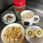 パスタにからめるソースが炒り卵を美味しくしてくれる香ばしえび塩2018.10.15-471日目ボディメイク報告です-