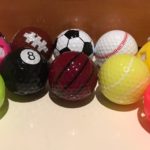 リハビリでよく使うゴルフボールは便利もの、使うなら楽しみながら使えるとテンションもアップしますね2019.2.7
